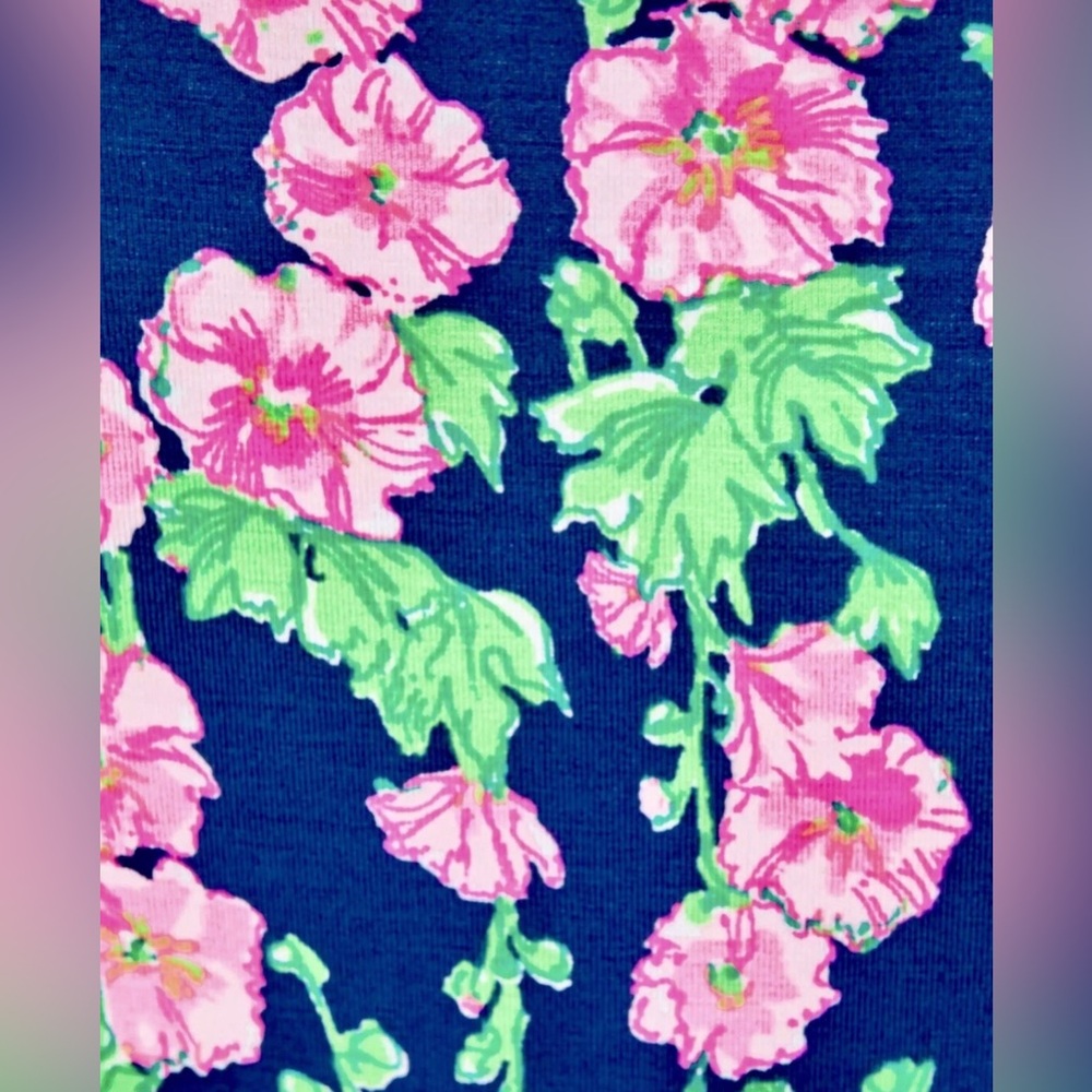 Lilly Pulitzer Mirelle Oyster Bay Navy De Vine Ruffle Wrap Romper Size M - Picture 7 of 10